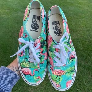 Like new women’s flamingo Vans